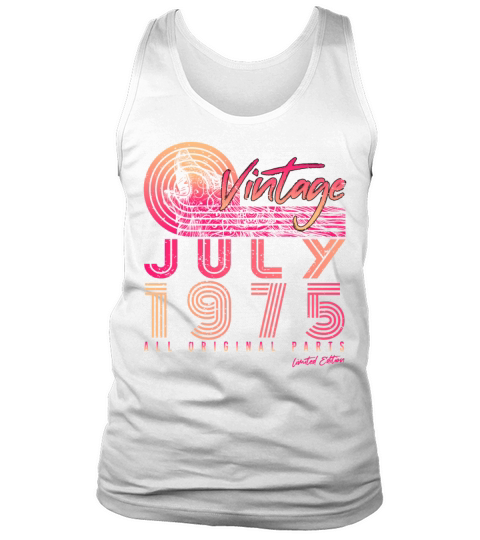 Vintage 1975 July Tank Top Unisex