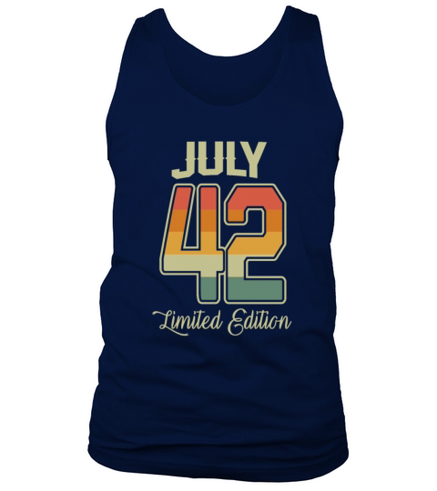 Vintage 80th Birthday July 1942 Sports Gift Tank Top Unisex