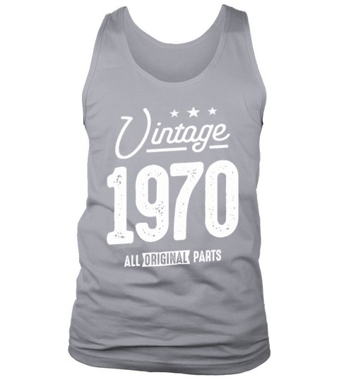 Vintage Born in 1970 - 52nd Birthday Retro Classic Tank Top Unisex