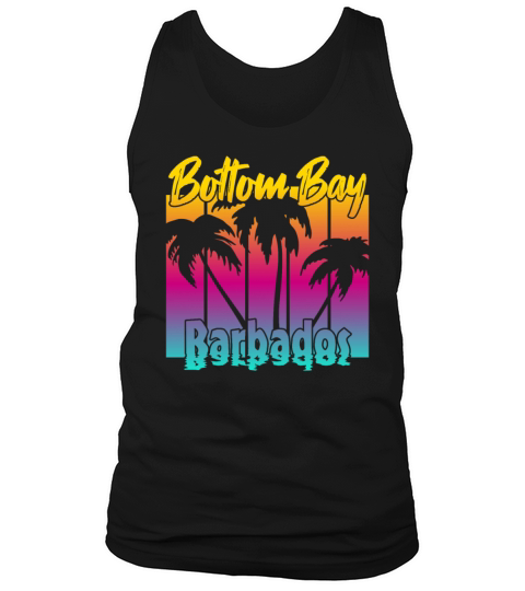 Vintage Bottom Bay Barbados Sunset Tank Top Unisex