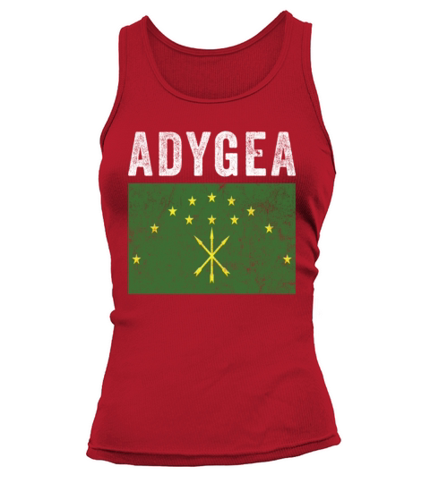 Adygea Flag Distressed - Circassian Flag Tank top Woman