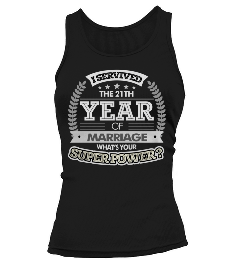 Anniversary Gift 21th - 21 years Wedding Marriage T Shirt Tank top Woman