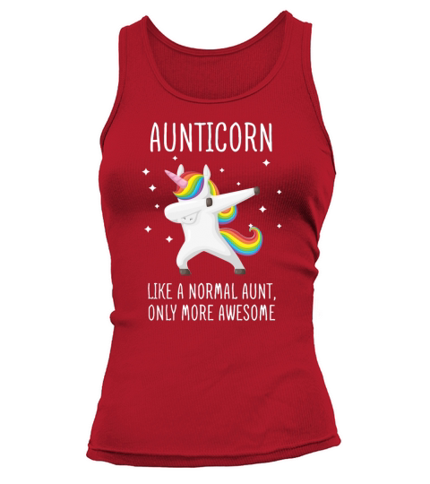 Aunticorn Like An Aunt Only Awesome Dabbing Unicorn T-Shirt Tank top Woman