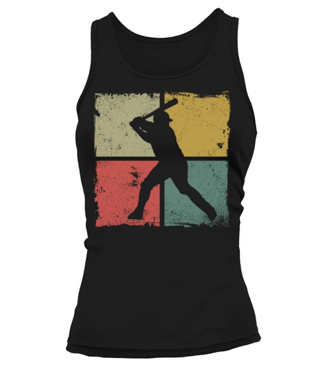 Baseball Fan Retro Vintage Batter Tank top Woman