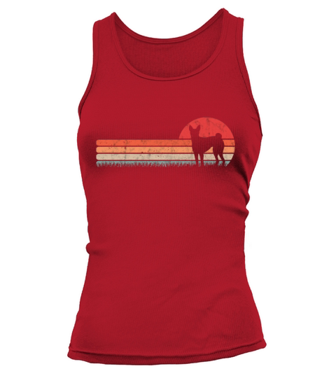 Basenji Retro Congo Terrier Vintage Tank top Woman