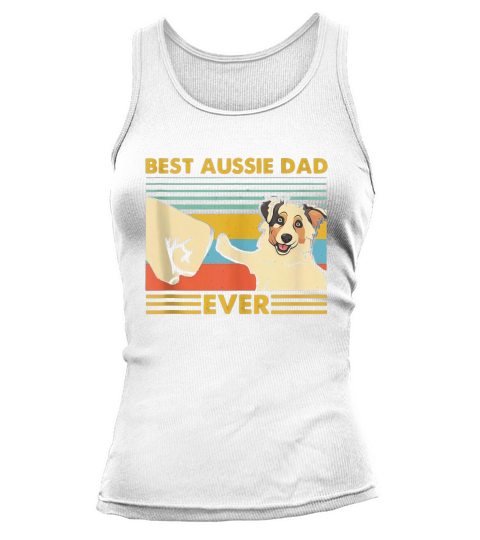 Best Aussie Dad Ever Retro Vintage Sunset Tank top Woman
