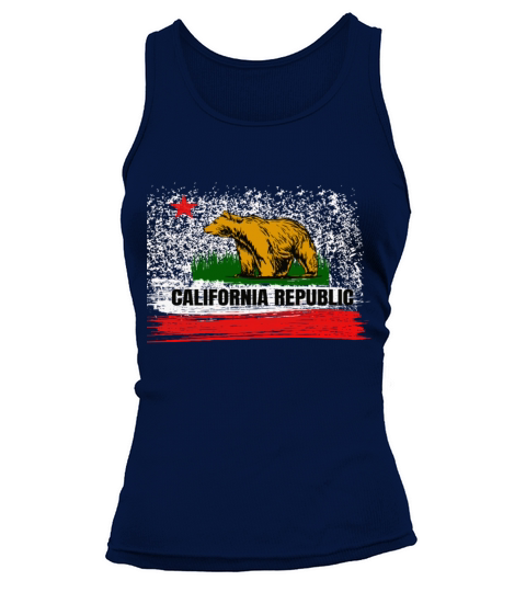 California Republic Cali Flag Socal Norcal Cencal Tank top Woman