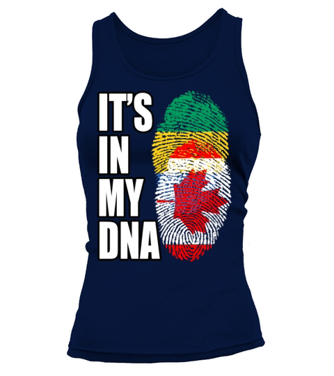 Gambian And Canadian Mix Heritage DNA Flag Tank top Woman