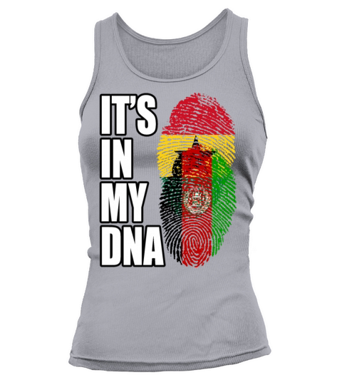 Ghanaian And Afghanistan Mix Heritage DNA Flag Tank top Woman