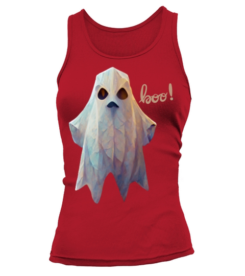 Ghost boo low poly Tank top Woman