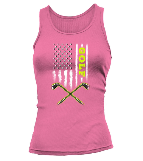 Golf American USA Flag - Patriotic Golfer Golfing Tank top Woman