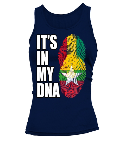 Guinean And Burmese Mix Heritage DNA Flag Tank top Woman