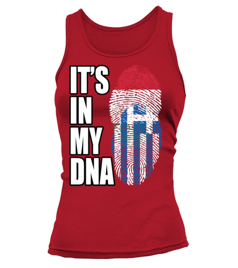 Hungarian And Greek Mix Heritage DNA Flag Tank top Woman