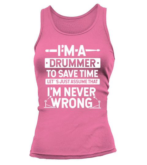 I am a drummer to save time Tank top Woman