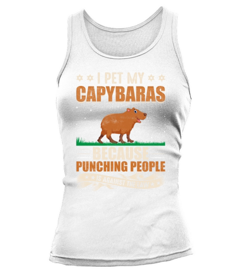 I Pet My Capybaras - Funny Cavies Rodent Capybara Tank top Woman