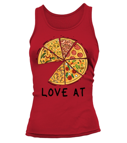Love At Matching Pizza and Slice Tank top Woman
