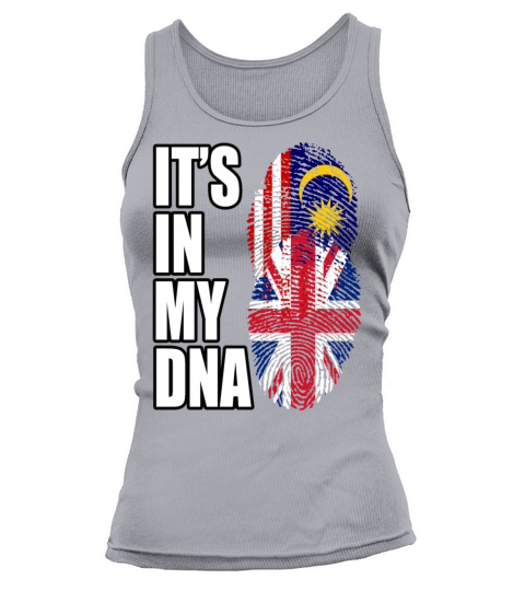 Malaysian And British Mix Heritage DNA Flag Tank top Woman
