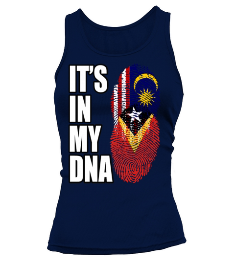 Malaysian And Timorese Mix Heritage DNA Flag Tank top Woman