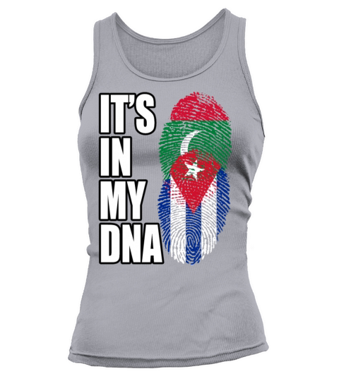 Maldivian And Cuban Mix Heritage DNA Flag Tank top Woman