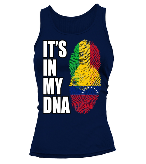 Malian And Venezuelan Mix Heritage DNA Flag Tank top Woman