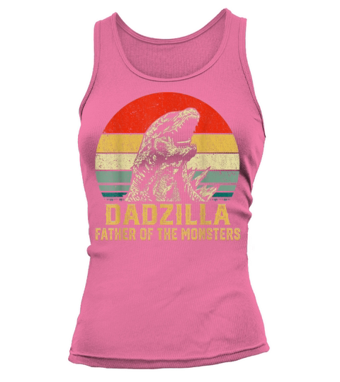Mens Retro Vintage Dadzilla Father Of The Monsters Funny Gifts T-Shirt Tank top Woman
