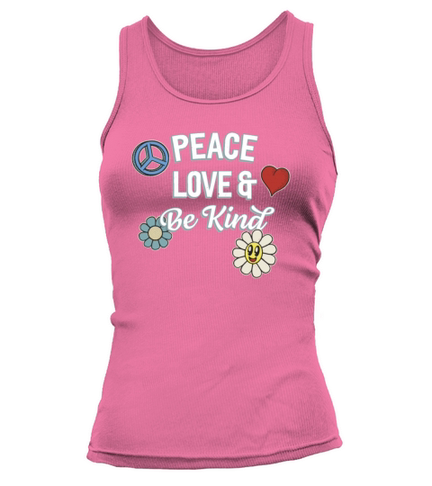 Peace Love And Kindness Hippie Retro Tank top Woman