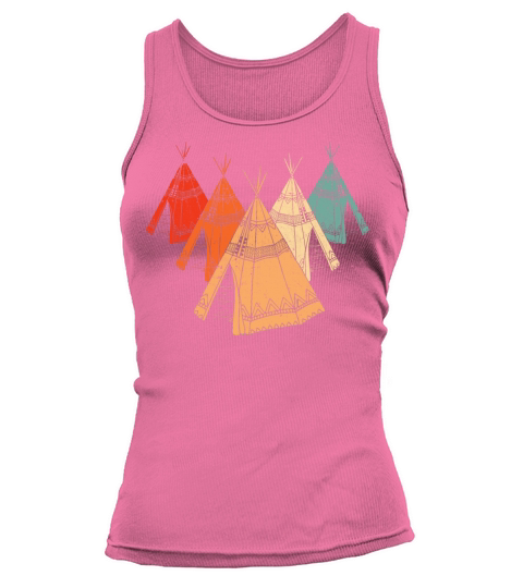 Retro Tipi Native American Tepee Traditional Tank top Woman