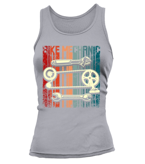 Retro vintage bike mechanic Tank top Woman