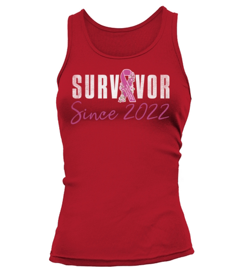 Survivor Since 2022 Breast Cancer Awareness Pink Tank top Woman