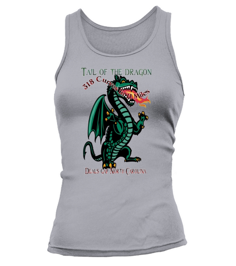 Tail of the Dragon Deals Gap North Carolina 318 Curves in 11 Miles T-Shirts Tank top Woman