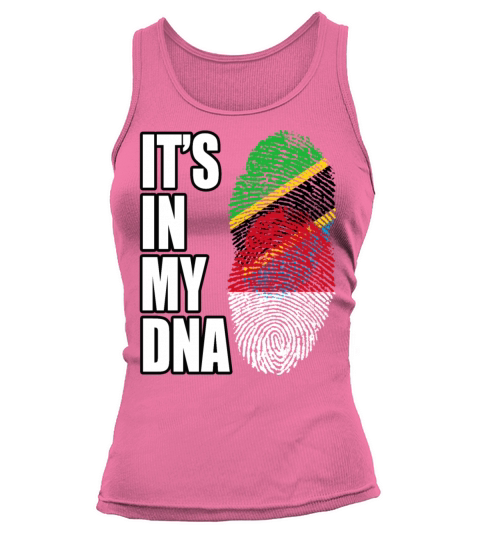 Tanzanian And Indonesian Vintage Heritage DNA Flag Tank top Woman