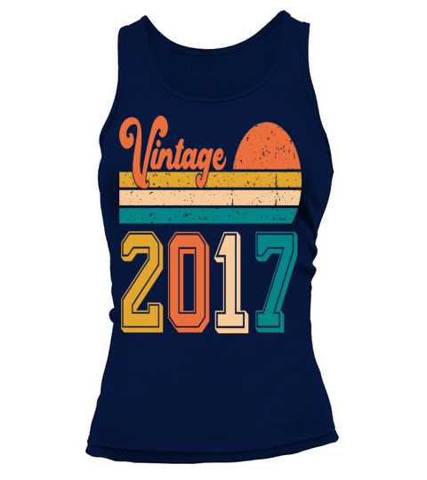 Vintage 2017 birthday gift Tank top Woman