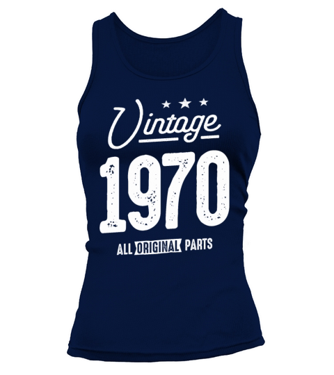 Vintage Born in 1970 - 52nd Birthday Retro Classic Tank top Woman