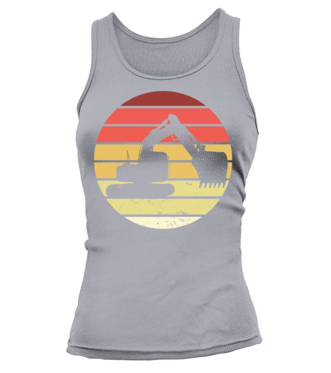 Vintage Retro Excavator Tank top Woman