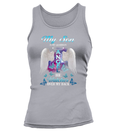 Wings my son is my guardian angel he watches over my back shirt Tank top Woman
