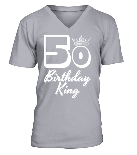 50th Birthday 50 Fifty Fiftieth Age Anniversary V-Neck T-shirt