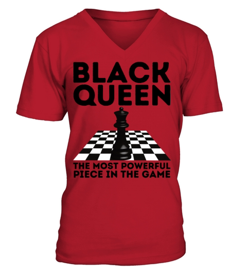 BLACK QUEEN The Most Powerful Piece In The Game V-Neck T-shirt