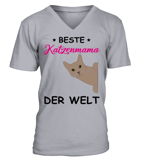 Cat Mom Quote Cat Lover Cat Owner Gift Women V-Neck T-shirt