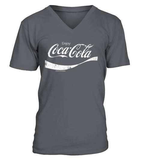cocacola vintage white genießen Sie das grafische Hemd des Logos V-Neck T-shirt