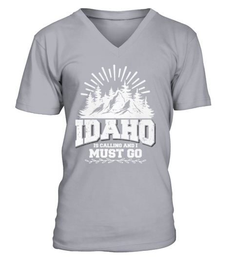 Idaho Mountains Vintage V-Neck T-shirt