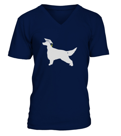 Irish Setter Wearing Grad Cap Graduation Dog T-Shirt V-Neck T-shirt
