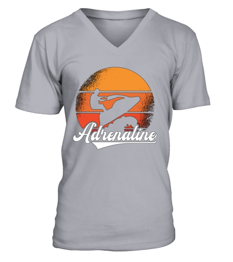 Jet Ski Adrenaline Jet Skiing Water Sports Jetski V-Neck T-shirt
