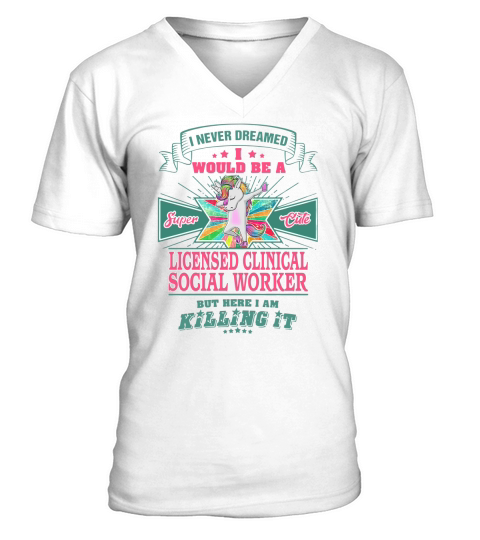 LICENSED CLINICAL SOCIAL WORKER V-Neck T-shirt
