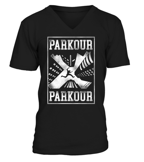 Parkour Free Running Traceur V-Neck T-shirt