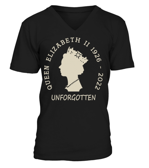 Queen Elizabeth II Unforgotton V-Neck T-shirt