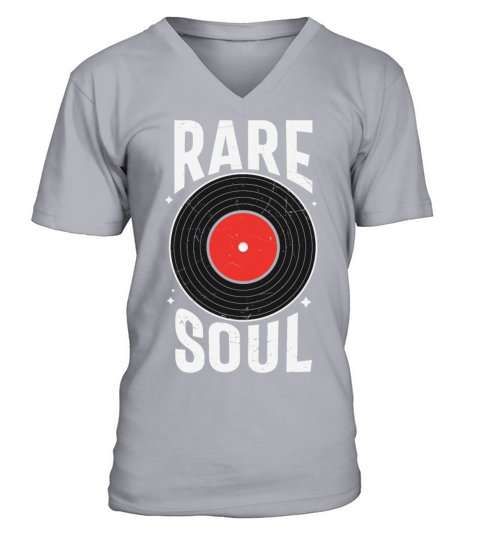 Rare Soul Retro Vinyl Record V-Neck T-shirt
