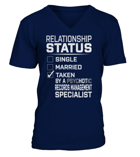 Records Management Specialist Job V-Neck T-shirt