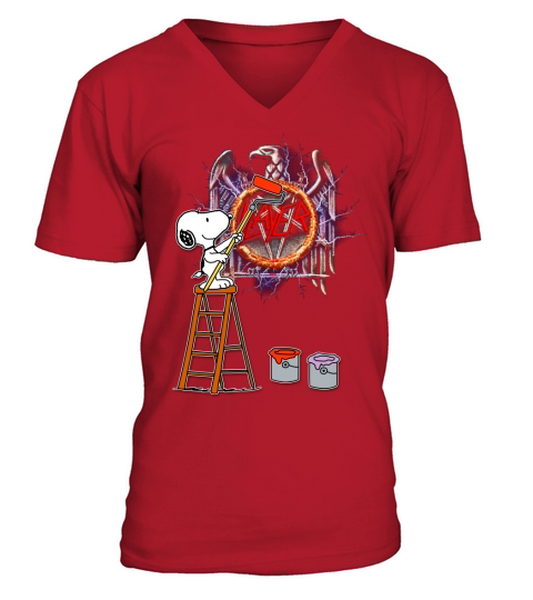Snoopy paint Slayer V-Neck T-shirt