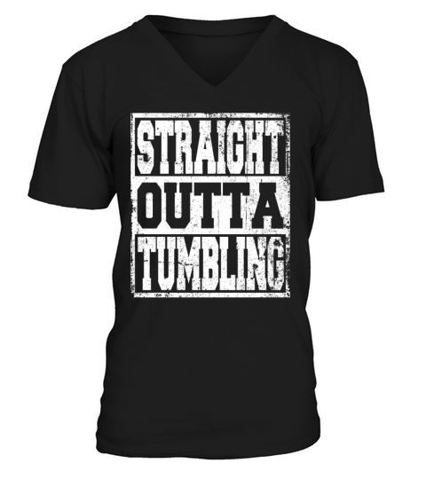 Tumbling Saying funny V-Neck T-shirt