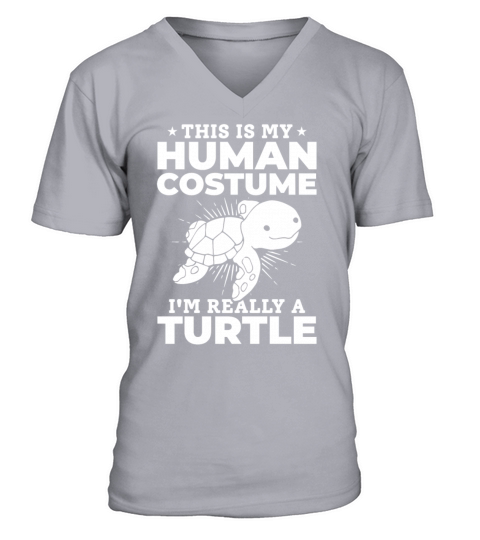 Turtle - This Is My Human Costume Im Really A V-Neck T-shirt